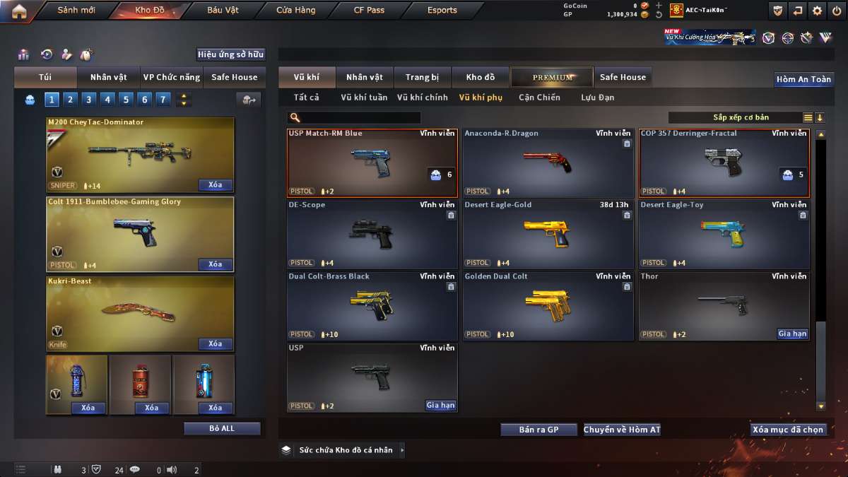 shop acc cf uy tin gia re